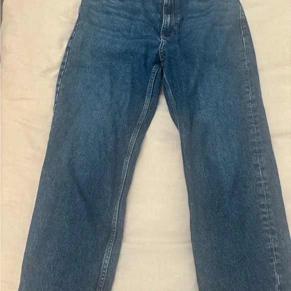 Mango Mom Jeans Classic Blue Denim - Picture 2 of 4